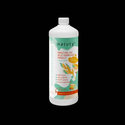 Natuty Prací gel na bílé i barevné prádlo bez vůně 1 l