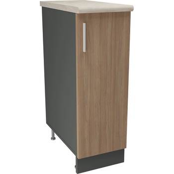 Image 1 of DST Кухненски модул MK-40 dst, 900/300/600-480, антрацит и дъб амбер