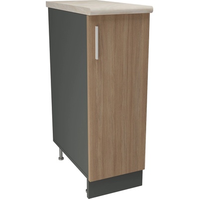 DST Кухненски модул MK-40 dst, 900/300/600-480, антрацит и дъб амбер