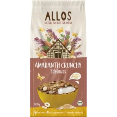 Allos Био амарант crunchy с подбрани ядки - 400 г