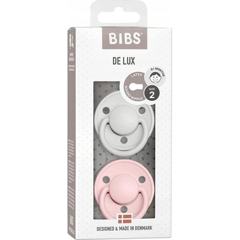 Bibs De Lux dudlíky přírodní kaučuk 2ks Haze / blossom