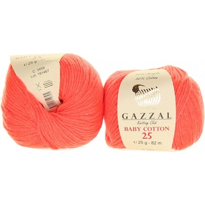 Gazzal Baby Cotton 25 3459 neon oranžová