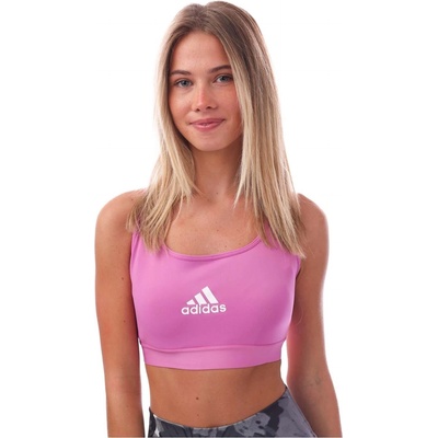 adidas Powerreact Medium Support Sports Bra - Lilac
