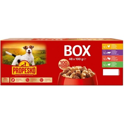 Propesko Dog Mix masa 48 x 100 g