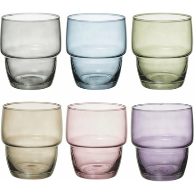 Secret de Gourmet Sklenený pohár na vodu Colors 6 x 280 ml