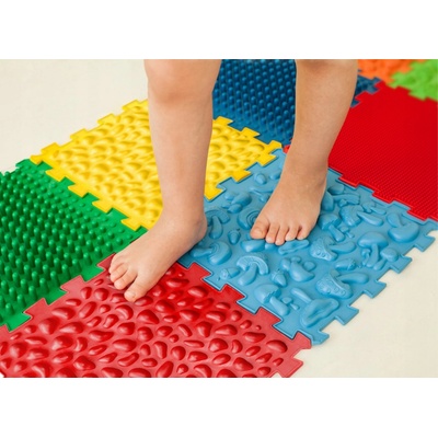 Ortek "Masážní ortopedická podložka Puzzle Mix" 10 modulů