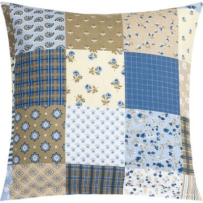 Bellatex polštář Adéla Patchwork modrý 40x40