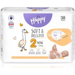 Bella Baby Happy Soft&Delicate еднократни пелени с каналчета Mini 3-6 kg 38 бр