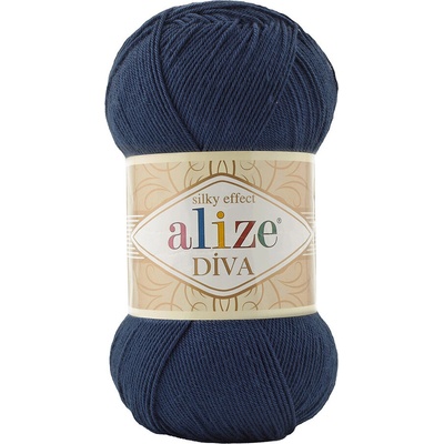 Alize příze Diva 361 tmavě modrá