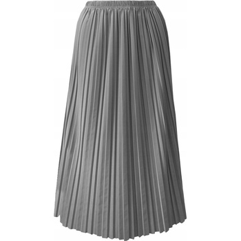 Fashionweek maxi skládaná plisovaná sukně BRAND14 šedý