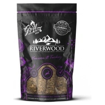 Braaaf RIverwood - Грил лакомства за кучета, заешко и пуешко месо, 100 гр