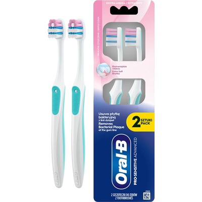 Oral-B Zubná kefka Sensitive Stredná 2 ks