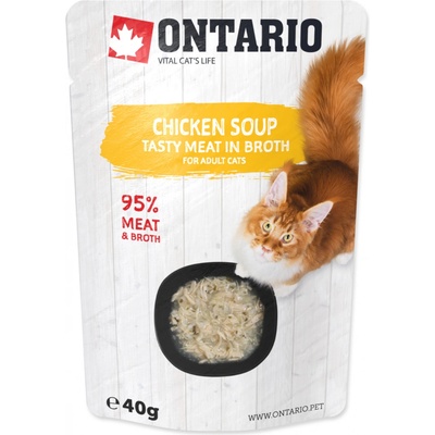 Ontario Cat Soup Chicken with vegetables 12 x 40 g