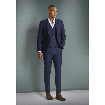 modré oblekové sako CLUB OF GENTS slim fit