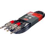 Stagg Кабел двоен 2 жака - 2 жака stagg - Модел stc6p 6 метра