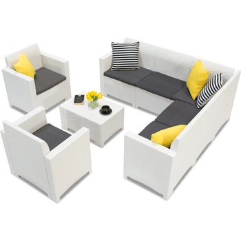 BICA Комплект с ъглов диван Небраска Ъглов 7 бял Бика (bcnbcor7bl)