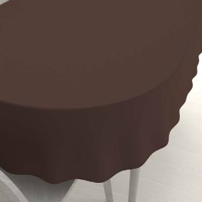 Biante oválný ubrus Rongo RG-015 Tmavě hnědý 140x200cm