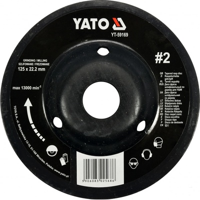 Yato Rotační rašple úhlová 125 mm typ 2 YT-59169
