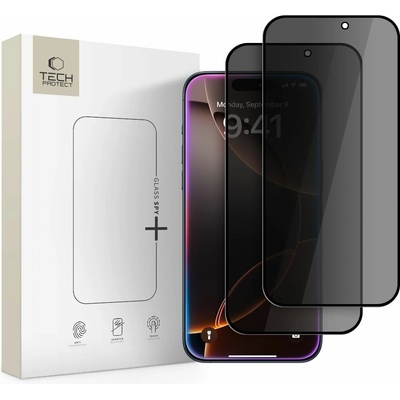 Tech-Protect Glass Spy+ 2x Sklo s filtrem PRIVACY Apple iPhone 16 Pro / 17 / 17 Pro 121377 – Hledejceny.cz