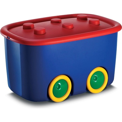 KIS Синя пластмасова детска кутия за съхранение 58x39x32 cm Funny Box - KIS (237487)