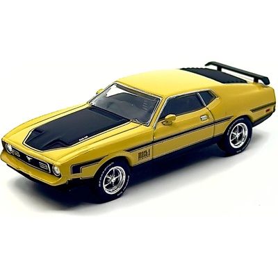 Mini GT FORD MUSTANG MACH 1 GRABBER YELLOW 1971 - blistr 1:64