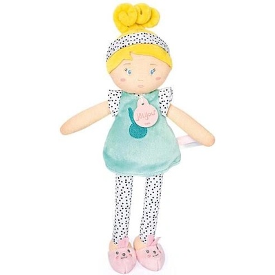 Doudou Jolijou LES PIPELLETTES 25 cm tyrkysová