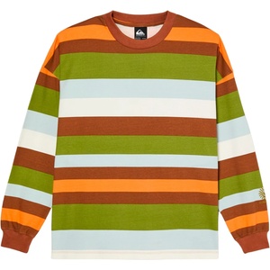 Quiksilver Дамски пуловер Quiksilver Women's Sibbald L/S Tee Jumper - Rawhide Stripe Qsw - размер XL (117-3849-0215)