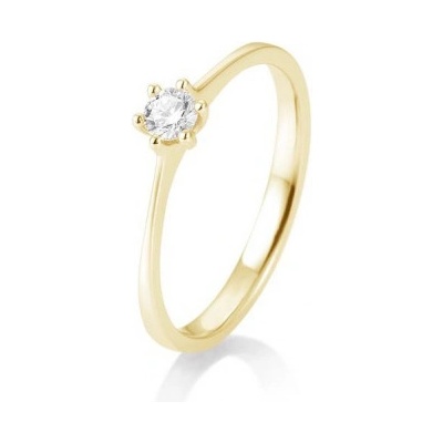 Sofia Diamonds prsteň zo žltého zlata s diamantom BE41 82143 Y