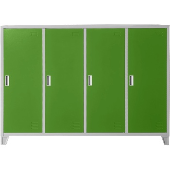 Carmen Метален шкаф Carmen CR-1605-4 JZ - Сив / зелен