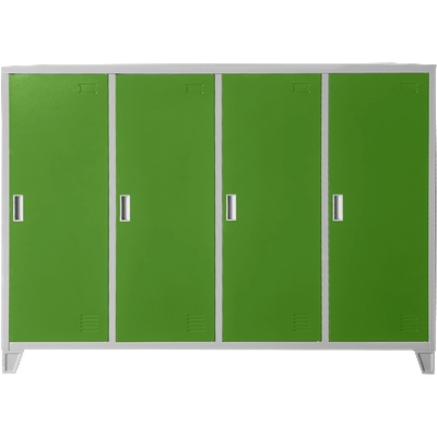Carmen Метален шкаф Carmen CR-1605-4 JZ - Сив / зелен