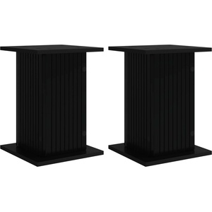 vidaXL Стойка за растения 2 бр. Черно 30, 5 x 30 x 43 см (899801)