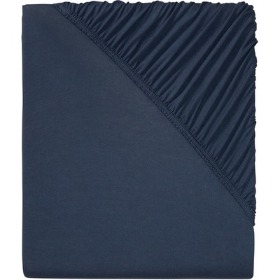 Livarno Home Žerzejové napínací prostěradlo 140-160x200 tmavě modrá – Zboží Dáma