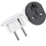 Techsuit Преходник за електрическата мрежа от US/UK към BG стандарт - Techsuit Travel Adapter German Standard Design C529 (бял) (C529 (KF2331893))