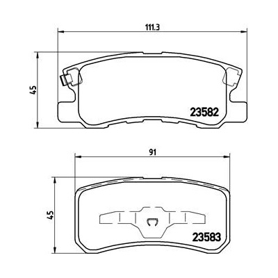 BREMBO Sada brzdových platničiek kotúčovej brzdy P54031X