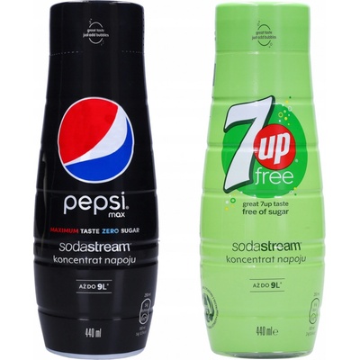 Sodastream 7up a Pepsi Max 2 x 440 ml