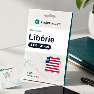 eSIM Libérie 3 GB / 29 dní