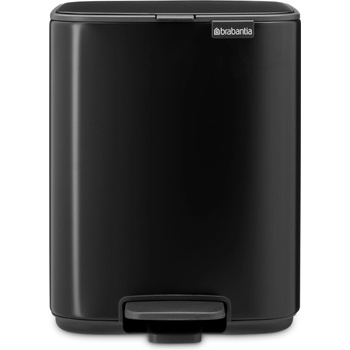 Brabantia Кошче за отпадъци с педал BO 7 л, мат черен, стомана, Brabantia (BRAB237867)