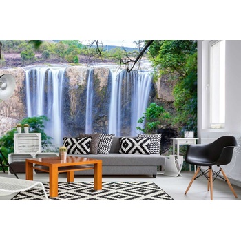 DIMEX ART s. r. o Самозалепваща се флизелинова фототапета естествени водопади 375 x 250 см