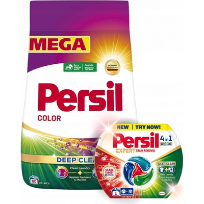 Persil Color Deep Clean prášek na barevné prádlo 80 PD 4,4 kg + dárek