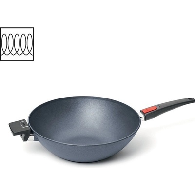 Wok Pánev Diamond LITE induction s odnímatelnou rukojetí 34 cm na indukci - WOLL