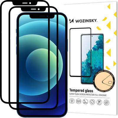 Wozinsky 2x Wozinsky защитно закалено стъкло за Apple iPhone 12 Pro Max - Черен KP9901