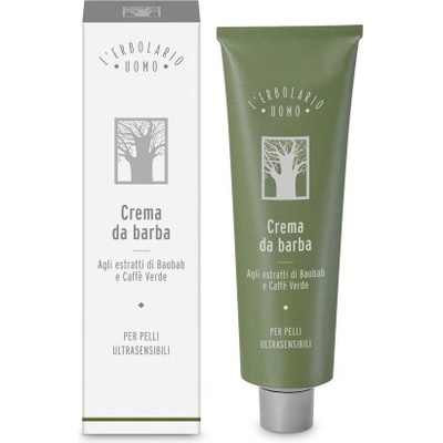 L’Erbolario UOMO - Крем за бръснене с екстракт от Баобаб и зелено кафе 150 мл
