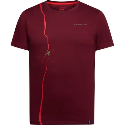 La Sportiva Мъжка тениска La Sportiva Route T-shirt - Redwood / Mountain Red - размер XL (216-3674-0914)