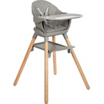 KikkaBoo Стол за хранене 6в1 Woody Grey 2024