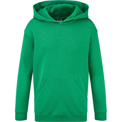 Fruit of the Loom F.O.L. Classic Kids Hooded Sweat retro heather green