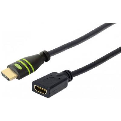 HDMI удължителен кабел M-F, 4K 30Hz, черен (ICOC-HDMI-4-EXT050)