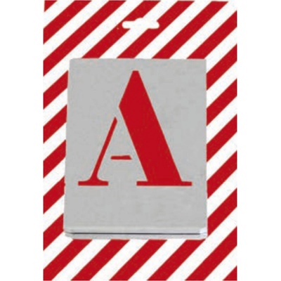 Šablony patkové písmo - sada 26 písmen pozink plech 0,2 mm 50 mm (p) – Zboží Mobilmania