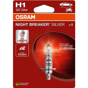 OSRAM night breaker silver 1bl h1 55w 3200k
