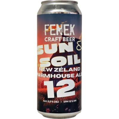 Fenek Craft Beer SUN & SOIL 12° NZ Farmhouse Ale 5,5% 0,5 l (plech)