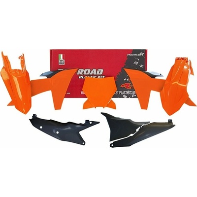 Rtech sada plastov KTM oranžovo-čierna 6 dielov